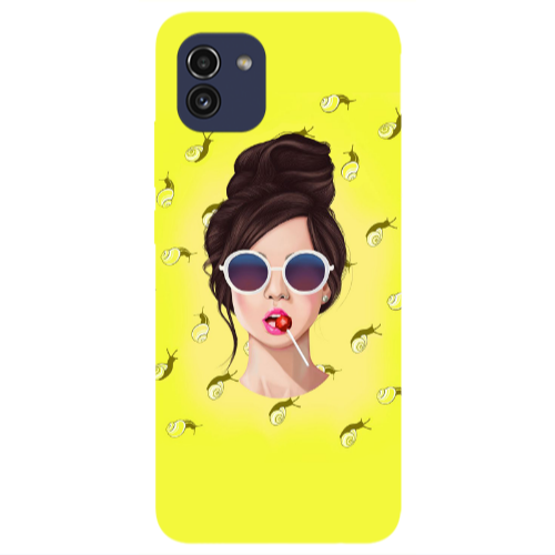 Samsung A03 Lolipop Transparent Silicone TPU Θήκη