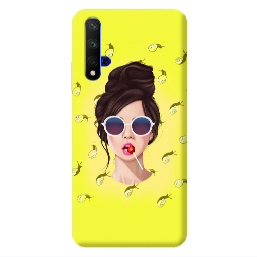 Huawei Nova 5 T Lolipop Transparent Silicone TPU Θήκη