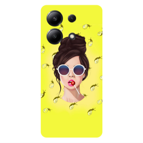 Xiaomi Redmi Note 13 4G Lolipop Transparent Silicone TPU Θήκη