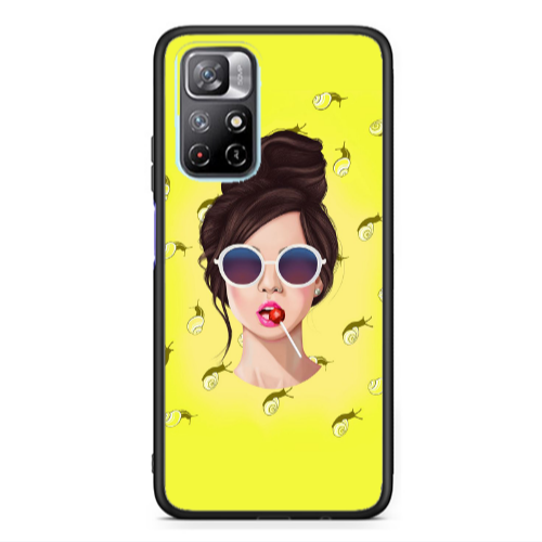 Xiaomi Poco M4 Pro 5G Lolipop Black Glossy Θήκη