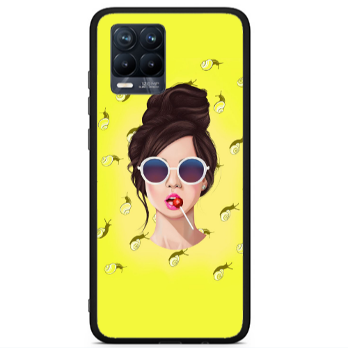 Realme 8 i Lolipop Black Glossy Θήκη