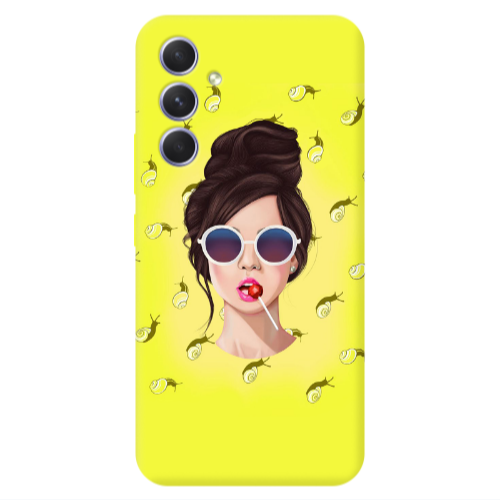 Samsung A55 Lolipop Transparent Silicone TPU Θήκη