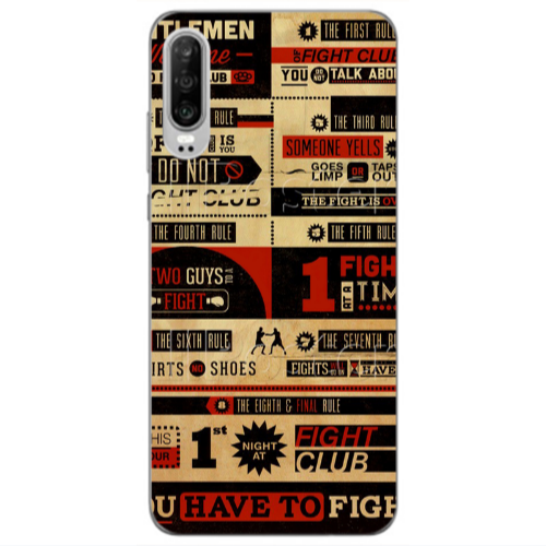 Huawei P30 Night at Transparent Silicone TPU Θήκη