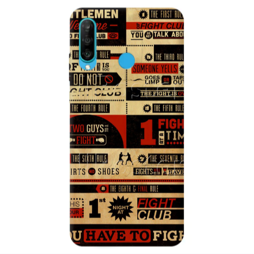 Huawei P30 Lite Night at Transparent Silicone TPU Θήκη