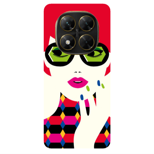 Xiaomi Poco X7 Red hair girl Transparent Silicone TPU Θήκη