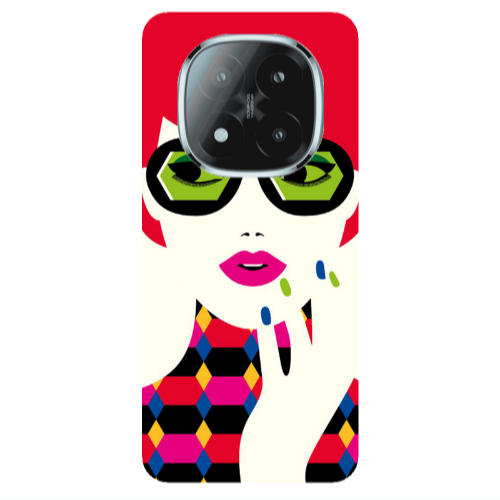 Xiaomi Redmi Note 14 Pro + 5g Red hair girl Transparent Silicone TPU Θήκη