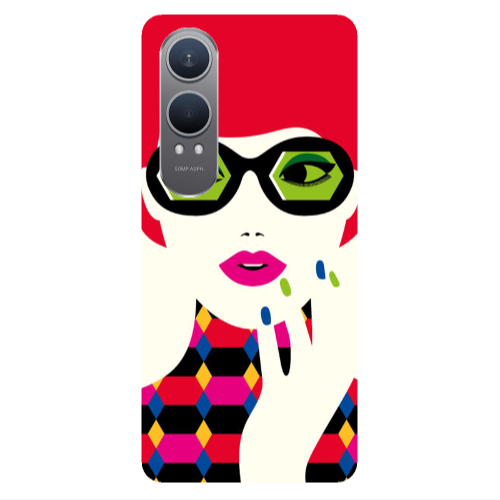Oneplus Nord Ce 4 lite Red hair girl Transparent Silicone TPU Θήκη