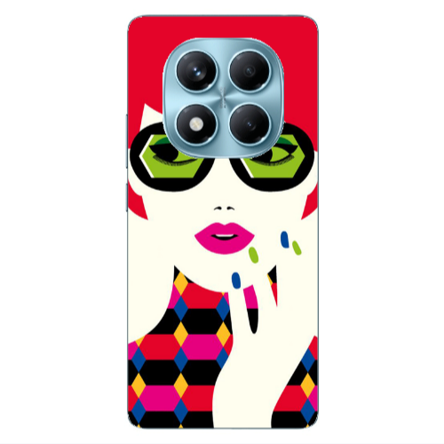 Xiaomi Redmi Note 14 Pro Red hair girl Transparent Silicone TPU Θήκη