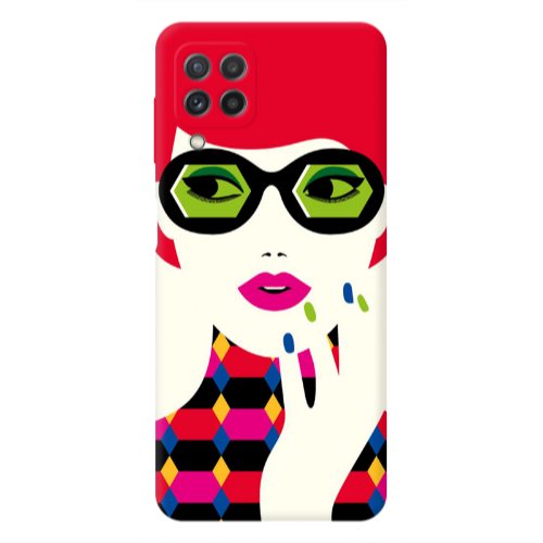 Samsung A22 4G Red hair girl Transparent Silicone TPU Θήκη