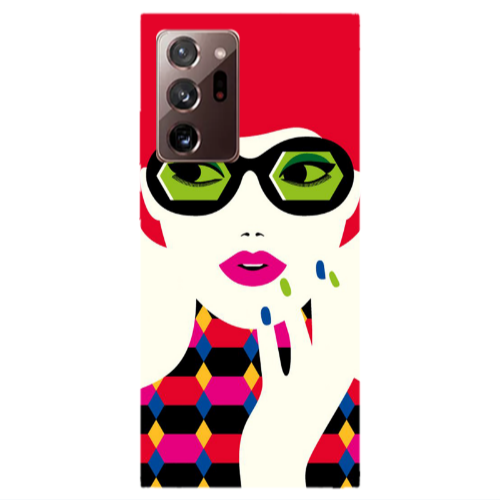 Samsung Note 20 Ultra Red hair girl Transparent Silicone TPU Θήκη