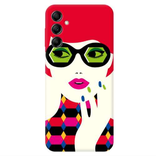 Samsung A24 Red hair girl Transparent Silicone TPU Θήκη