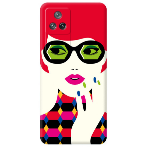 Xiaomi Poco F4 Red hair girl Transparent Silicone TPU Θήκη
