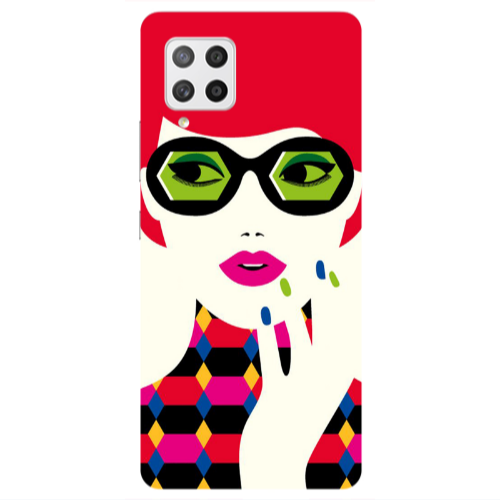 Samsung A42 5G Red hair girl Transparent Silicone TPU Θήκη