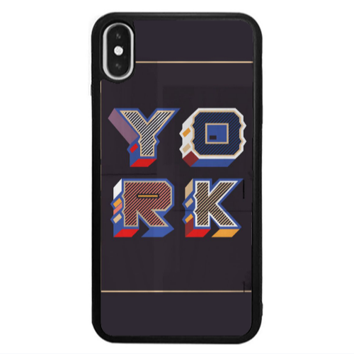 Apple iPhone Xs Max York Black Glossy Θήκη