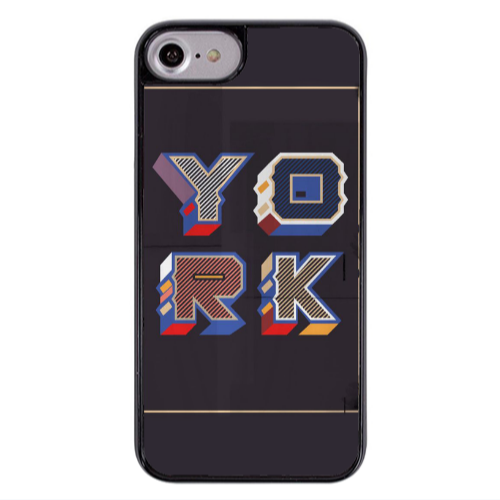 Apple iPhone 7 York Black Glossy Θήκη