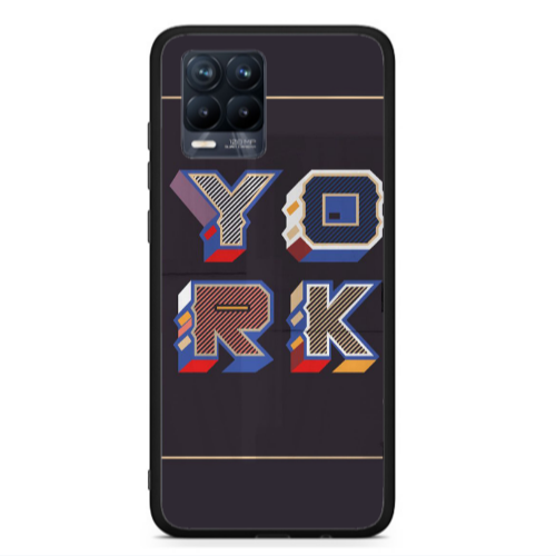 Realme 8  York Black Glossy Θήκη