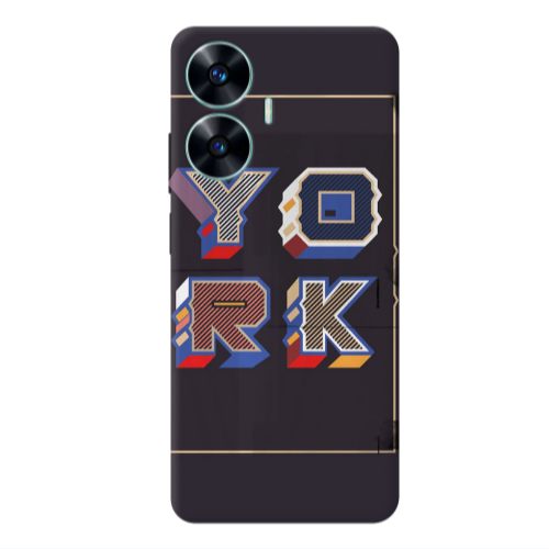 Realme C55 York Transparent Silicone TPU Θήκη