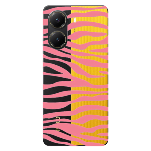 Xiaomi Poco X7 Pro Pink Zebra Transparent Silicone TPU Θήκη