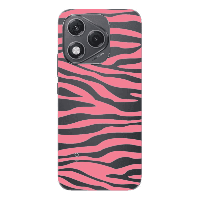 Honor 400 Lite Pink Zebra Transparent Silicone TPU Θήκη
