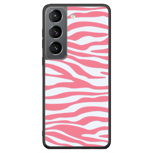 Samsung S21 Ultra Pink Zebra Black Glossy Θήκη