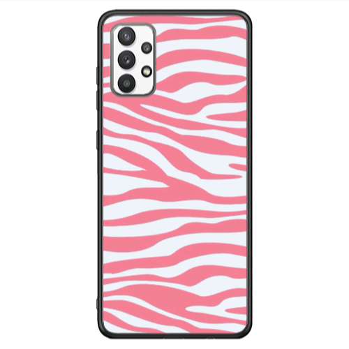 Samsung A13 4G Pink Zebra Black Glossy Θήκη