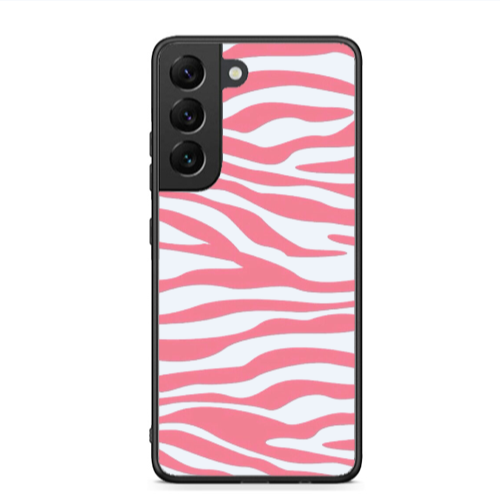 Samsung S22 Pink Zebra Black Glossy Θήκη