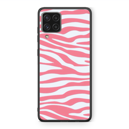 Samsung A22 4G Pink Zebra Black Glossy Θήκη