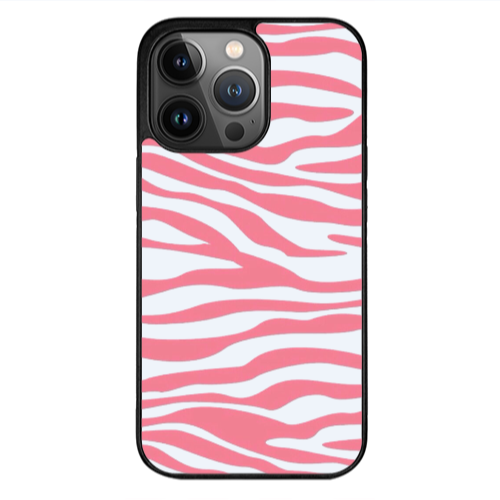 Apple iPhone 12 Pro Max Pink Zebra Black Glossy Θήκη