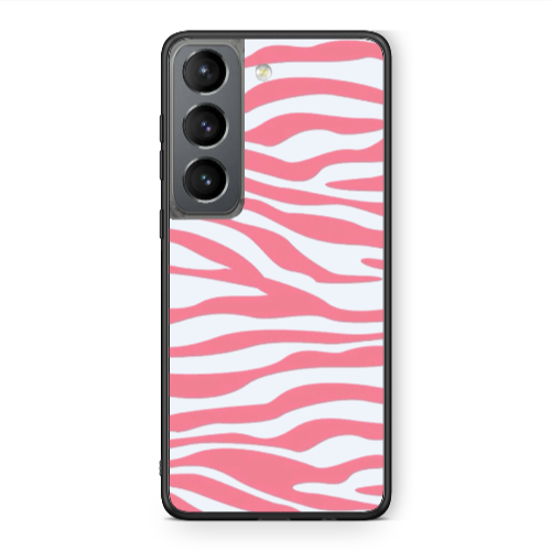 Samsung S21 PLUS Pink Zebra Black Glossy Θήκη