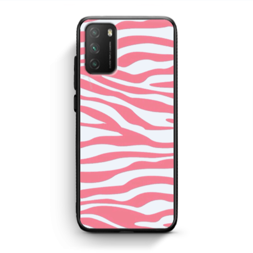 Xiaomi Poco M3 Pink Zebra Black Glossy Θήκη