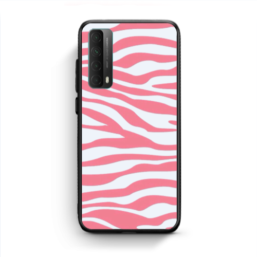 Huawei P Smart 2021 Pink Zebra Black Glossy Θήκη