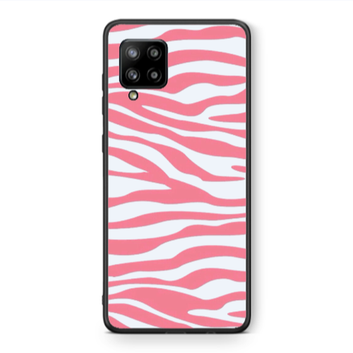 Samsung A42 5G Pink Zebra Black Glossy Θήκη