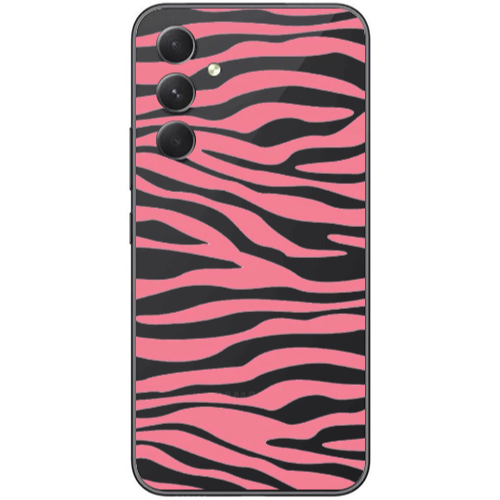 Samsung  Galaxy A05s Pink Zebra Transparent Silicone TPU Θήκη