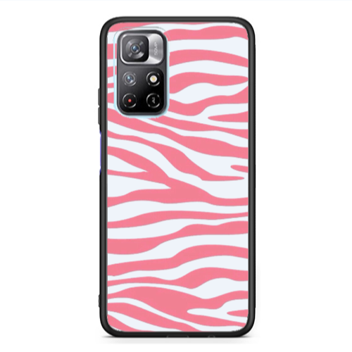 Xiaomi Poco M4 Pro 5G Pink Zebra Black Glossy Θήκη