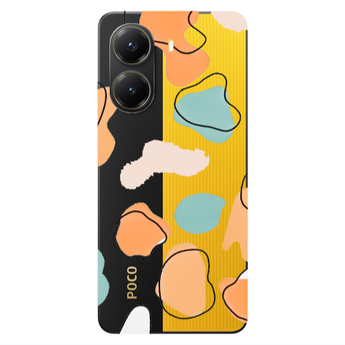Xiaomi Poco X7 Pro Colorful spots Transparent Silicone TPU Θήκη