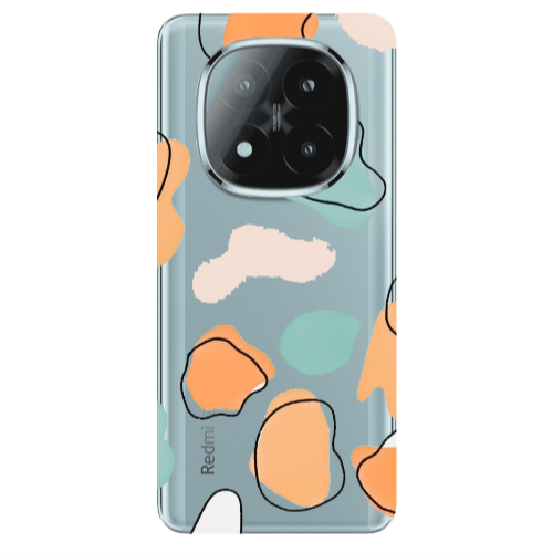 Xiaomi Redmi Note 14 Pro + 5g Colorful spots Transparent Silicone TPU Θήκη