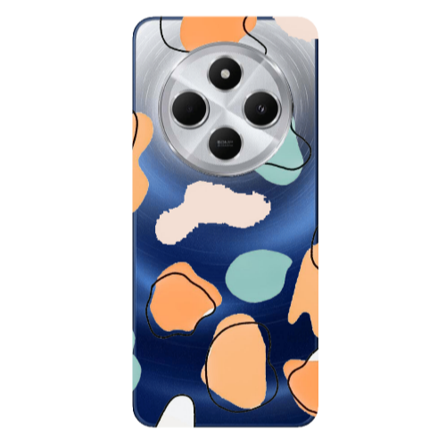 Xiaomi Redmi 14c Colorful spots Transparent Silicone TPU Θήκη