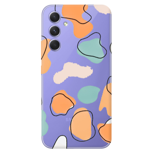 Samsung A56 Colorful spots Transparent Silicone TPU Θήκη
