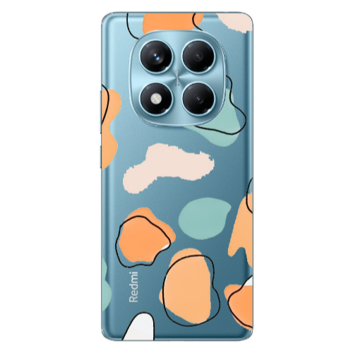 Xiaomi Redmi Note 14 Pro Colorful spots Transparent Silicone TPU Θήκη