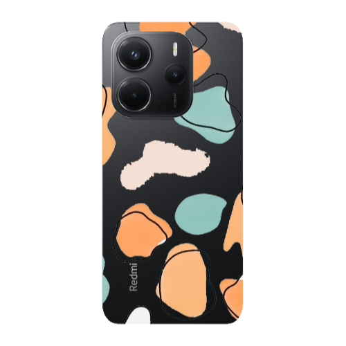 Xiaomi Redmi Note 14 Colorful spots Transparent Silicone TPU Θήκη