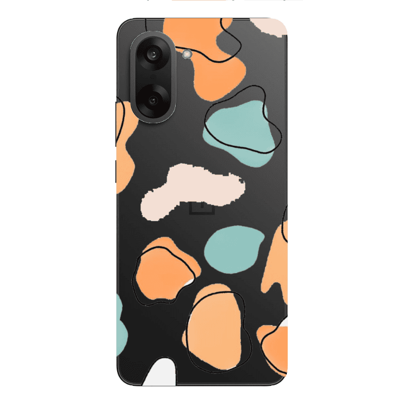 Oneplus Nord CE 5 Colorful spots Transparent Silicone TPU Θήκη