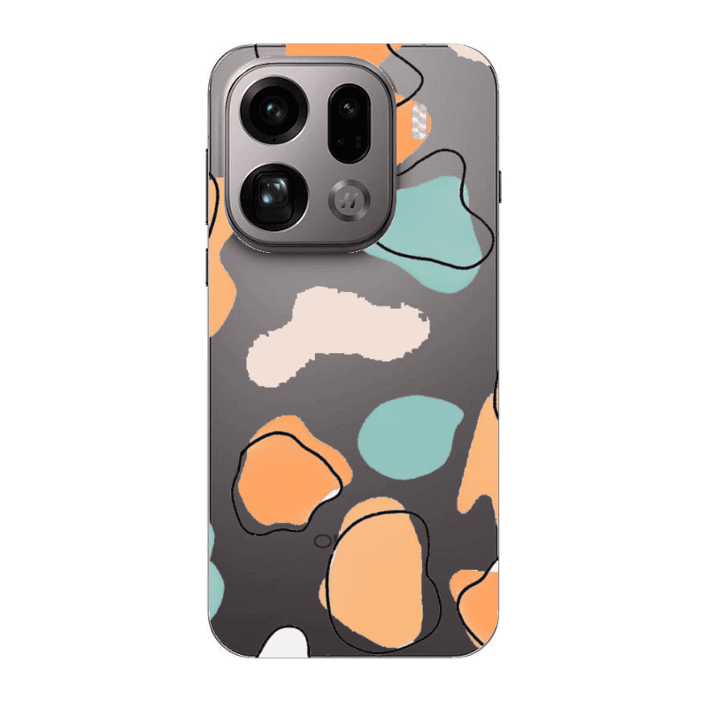 Oppo Find X9 Pro Colorful spots Transparent Silicone TPU Θήκη