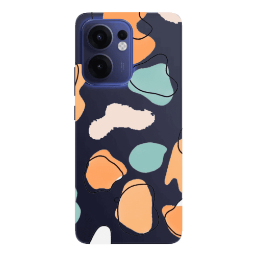 Oppo Reno 13 F Colorful spots Transparent Silicone TPU Θήκη