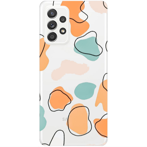 Samsung A52 Colorful spots Transparent Silicone TPU Θήκη