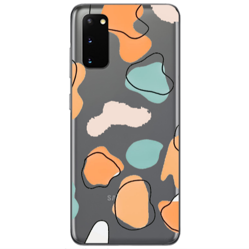 Samsung S20 Colorful spots Transparent Silicone TPU Θήκη