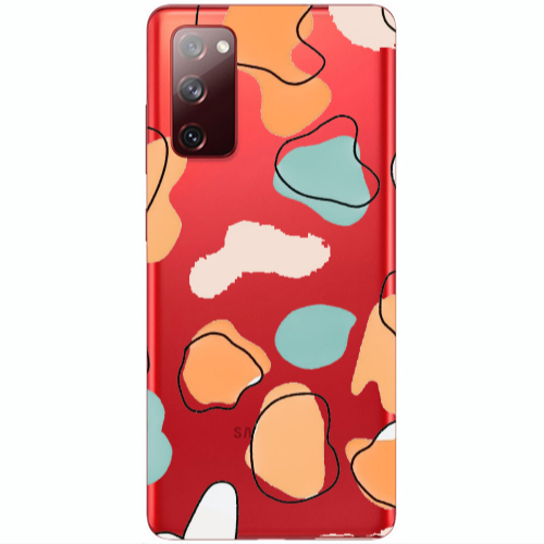 Samsung S20 FE Colorful spots Transparent Silicone TPU Θήκη