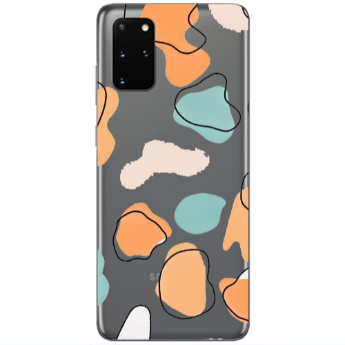 Samsung S20 Plus Colorful spots Transparent Silicone TPU Θήκη
