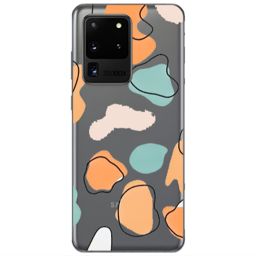 Samsung S20 Ultra Colorful spots Transparent Silicone TPU Θήκη