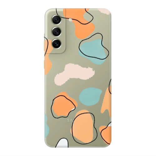 Samsung S22 Colorful spots Transparent Silicone TPU Θήκη