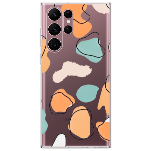 Samsung S22 Ultra Colorful spots Transparent Silicone TPU Θήκη